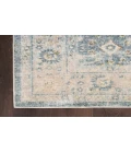 Nourison Astra Machine Washable Teal Beige ASW16 7 ft. 10 in. X 10 ft. Rectangle Rug