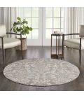 Nourison Jubilant Round Area Rug JUB09-Grey
