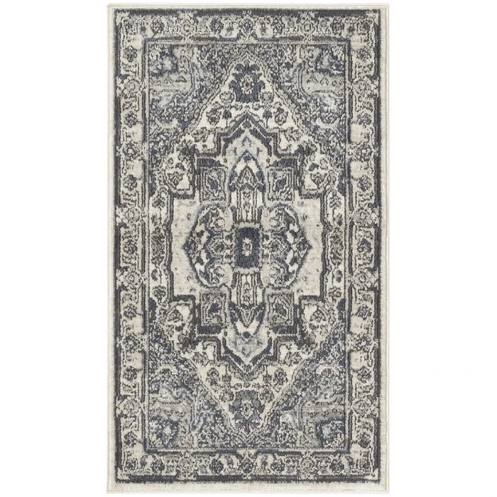 Nourison Quarry Ivory Navy QUA18 2 ft. X 4 ft. Rect. Rug