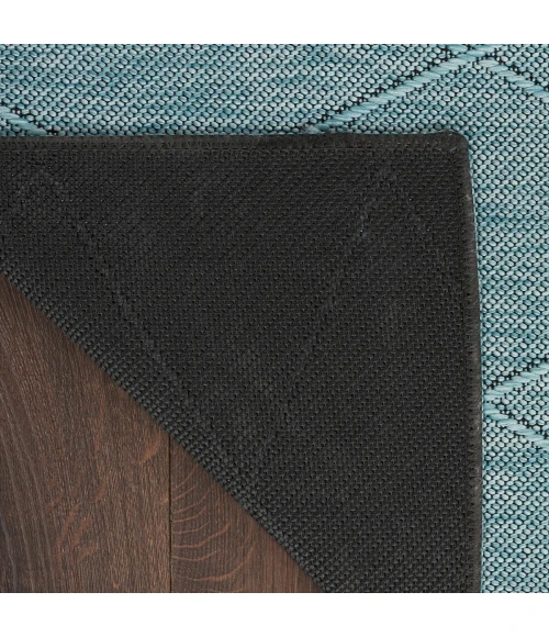 Nourison Washable Solutions Aqua WSL01 4 ft. X 6 ft. Rect. Rug