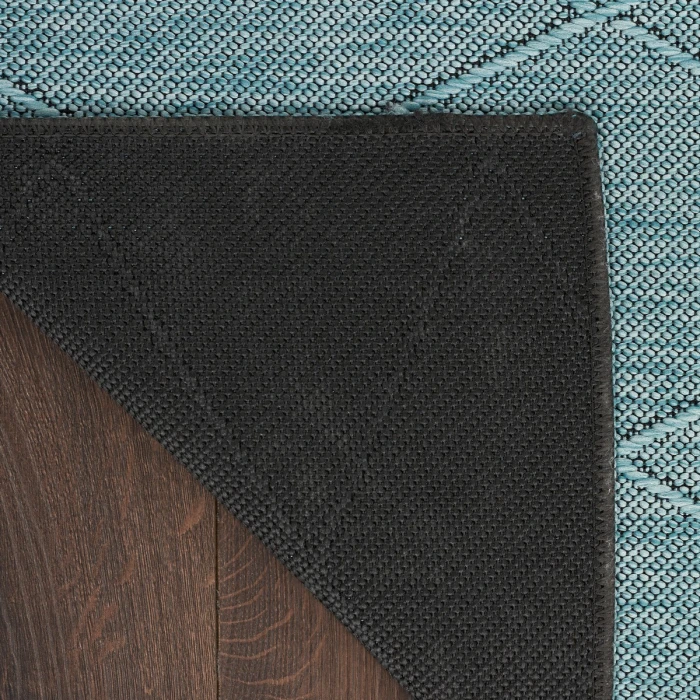 Nourison Washable Solutions Aqua WSL01 4 ft. X 6 ft. Rect. Rug