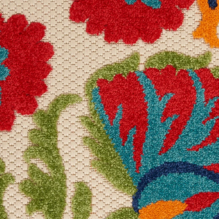 Nourison Aloha Runner Area Rug ALH20-Red/Multi
