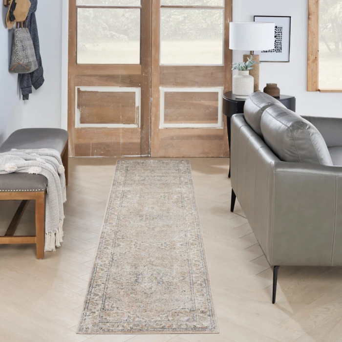 Nourison Astra Machine Washable Area Rug ASW12 Beige