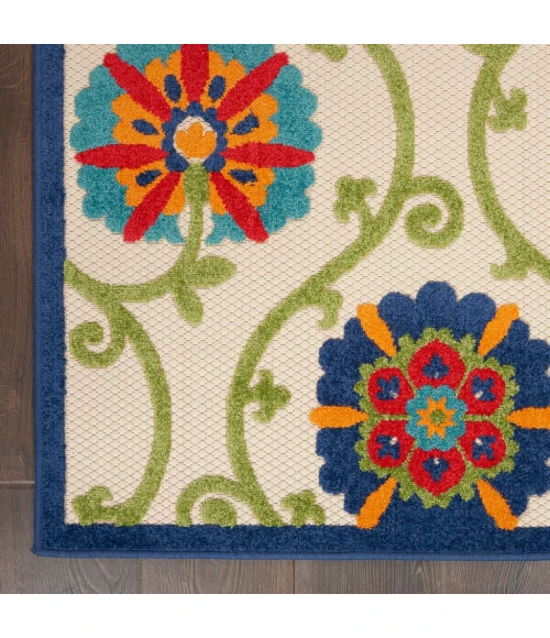 Nourison Aloha Area Rug ALH19-Blue/Multicolor