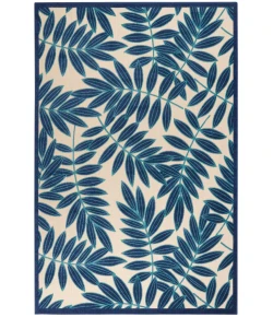 Nourison Home Aloha ALH18 Navy 6 ft. X 9 ft. Area Rug