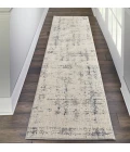 Nourison Rustic Textures Runner Area Rug RUS06-Ivory/Blue