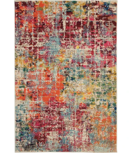 Nourison Celestial Area Rug CES13-Pink/Multicolor