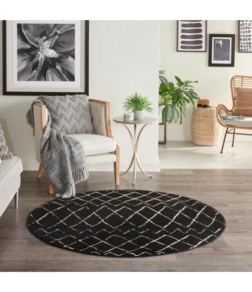 Nourison Grafix Area Rug GRF04-Black