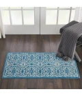 Nourison Jubilant Runner Area Rug JUB06-Ivory/Blue