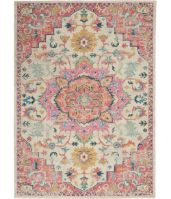 Nourison Home Passion PSN25 Ivory Pink 6 ft. 7 in. X 9 ft. 6 in. Area Rug