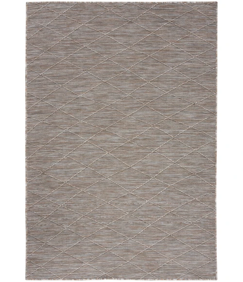 Nourison Washable Solutions Grey/Mocha WSL01 5 ft. X 7 ft. Rect. Rug