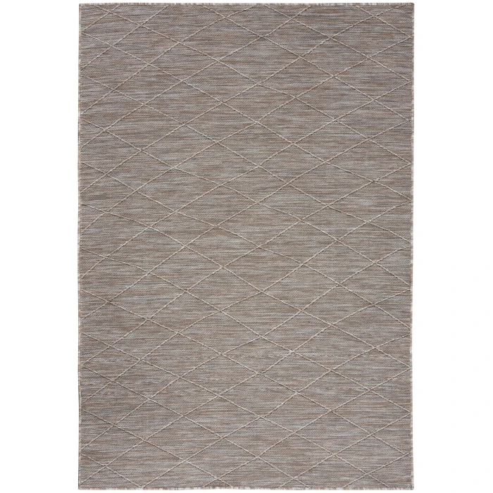 Nourison Washable Solutions Grey/Mocha WSL01 5 ft. X 7 ft. Rect. Rug