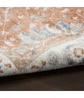 Nourison Astra Machine Washable Rust Ivory ASW20 6 ft. 7 in. X 9 ft. Rect. Rug