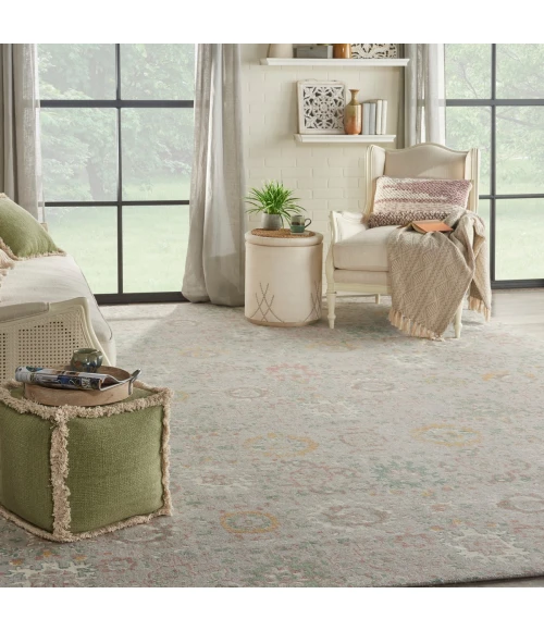 Nourison Twilight Area Rug TWI13 Grey/Multi 9'9" x 13'9"