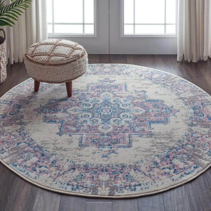 Nourison Grafix Area Rug GRF14-Ivory/Pink