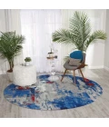 Nourison Twilight Round Area Rug TWI20 Grey/Blue 8' Round