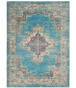 Nourison Home Passion PSN03 Light Blue 5 ft. 3 in. X 7 ft. 3 in. Area Rug