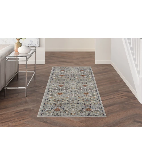 Nourison Allur Grey ALR03 2 ft. 3 in. X 7 ft. 6 in. Rectangle Rug