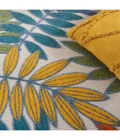 Nourison Aloha Area Rug ALH18-Ivory/Multi