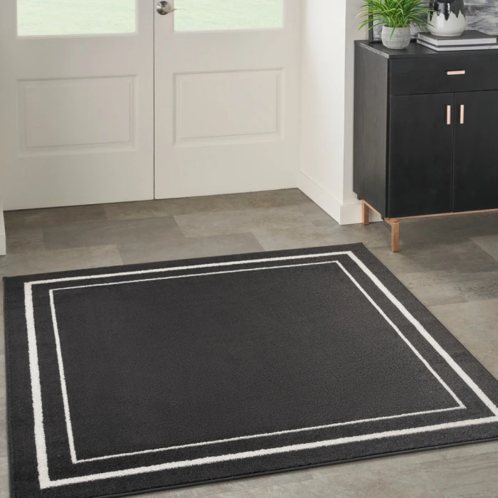 Nourison Nourison Essentials Area Rug NRE02 Black Ivory