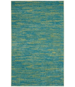 Nourison Home Nourison Essentials NRE01 Blue Green 2 ft. X 4 ft. Area Rug