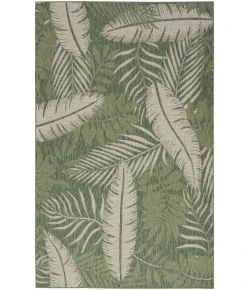 Nourison Home Garden Oasis GOA02 Green Ivory 4 ft. X 6 ft. Area Rug