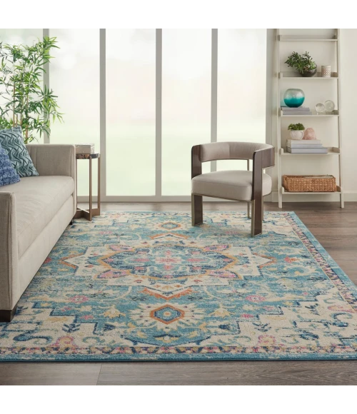 Nourison Passion Area Rug PSN25-Ivory/Light Blue