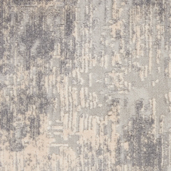 Nourison Rustic Textures Ivory/Silver RUS01 6 ft. X 9 ft. Rect. Rug