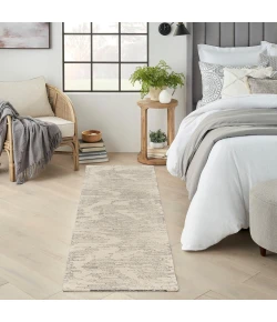 Michael Amini Ma30 Star SMR02 Ivory/Grey 2 ft. 3 in. X 8 ft. Area Rug