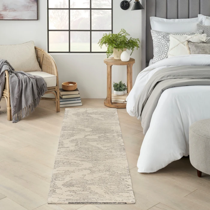 Michael Amini Ma30 Star Area Rug SMR02 Ivory/Grey