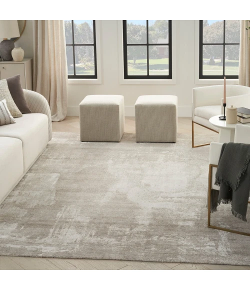Nourison Harmony Silver Grey HAY06 9 ft. X 12 ft. Rect. Rug