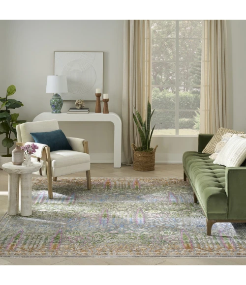 Nourison Home Vintage Harmony Blue VHH01 9ft.10in. x 13ft.1in. Rect. Rug