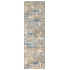 Calvin Klein CK950 Rush CK951 Blue Beige 2 ft. 3 in. X 7 ft. 3 in. Area Rug