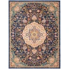 Nourison Home Passion PSN22 Navy Multicolor 8 ft. X 10 ft. Area Rug