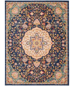 Nourison Home Passion PSN22 Navy Multicolor 8 ft. X 10 ft. Area Rug