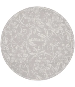 Nourison Home Whimsicle WHS05 Grey 8 ft. Round Area Rug