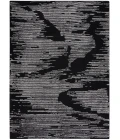 Michael Amini Ma30 Star Area Rug SMR02 Black Ivory 5'3" x 7'3"