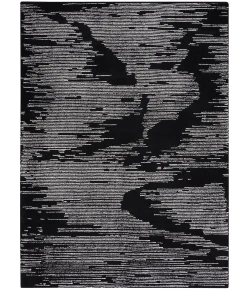 Michael Amini Ma30 Star SMR02 Black Ivory 5 ft. 3 in. X 7 ft. 3 in. Area Rug