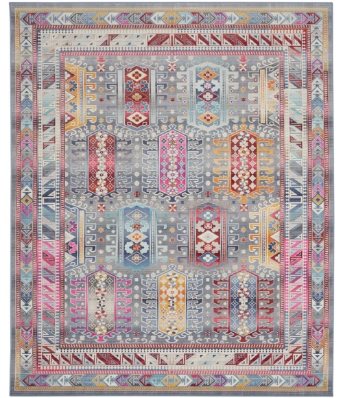 Nourison Vintage Kashan Area Rug VKA06-Grey/Multi