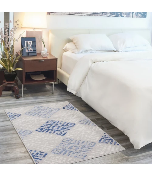 Nourison Whimsicle Area Rug WHS18-Grey Blue