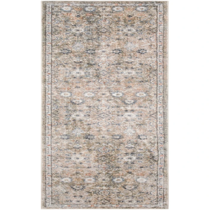 Nourison Astra Machine Washable Silver Taupe ASW16 2 ft. X 6 ft. Rectangle Rug