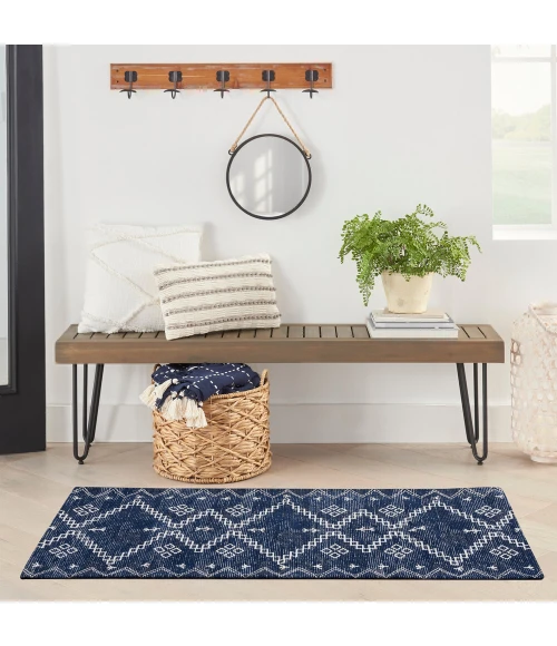 Nourison Brixton Area Rug BRX01 Navy