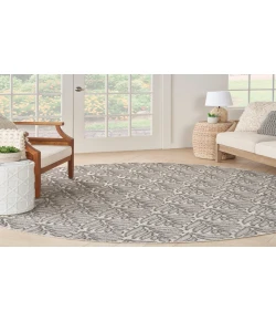 Nourison Home Aloha ALH35 Charcoal 7 ft. 10 in. Round Area Rug