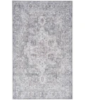 Nicole Curtis Machine Washable Series 1 Ivory Grey SR101 7 ft. 10 in. X 9 ft. 10 in. Rectangle Rug