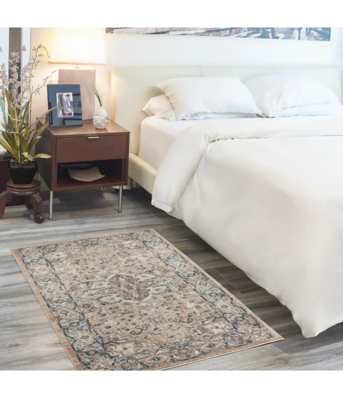 Nourison Quarry Beige Grey QUA05 3 ft. X 5 ft. Rect. Rug