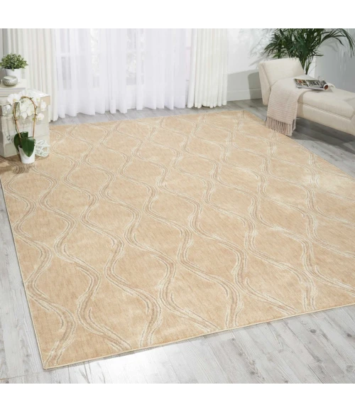 Nourison Home Tranquility Beige TNQ02 3ft.9in. x 5ft.9in. Rect. Rug
