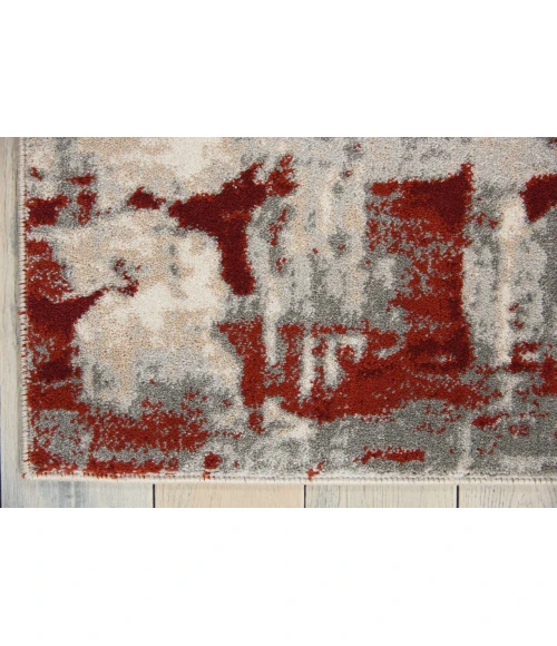 Nourison Maxell Area Rug MAE14-Ivory/Red