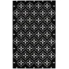 Nourison Home Nourison Essentials NRE04 Black Ivory 4 ft. X 6 ft. Area Rug