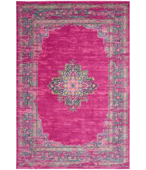 Nourison Passion Area Rug PSN03 Fuchsia 10' x 14'