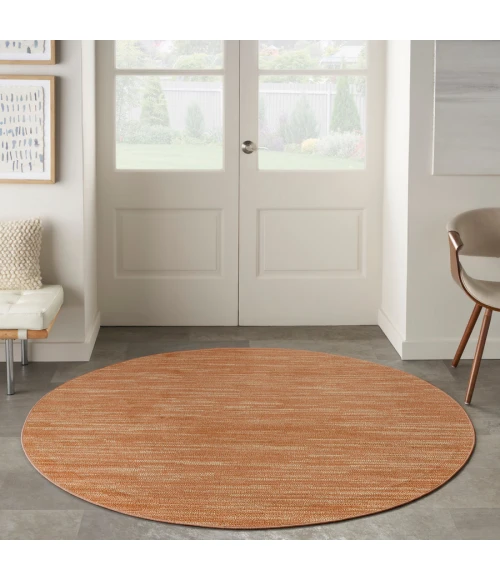 Nourison Home Nourison Essentials Rust NRE01 4 ft. Round Rug